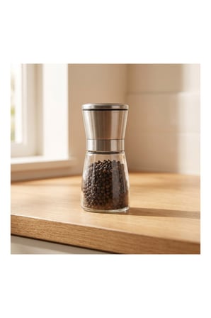 Pratik Evim Baharat Cam Gövdeli Değirmen 13 cm Metal Kapak