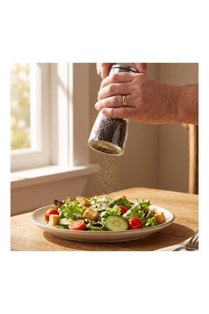 Pratik Evim Baharat Cam Gövdeli Değirmen 13 cm Metal Kapak