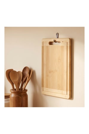 Pratik Evim Toprak Bambu Kesme Tahtası 20×30 cm