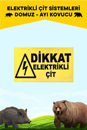 ATLAS ELEKTRİKLİ ÇİT UYARI LEVHASI 10 ADET