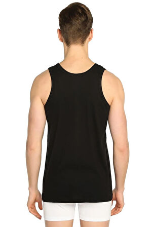 Erkek Siyah Ribana Atlet 6'lı