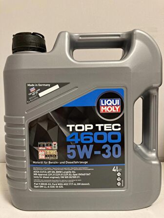 Liqui Moly Top Tec 4600 5W-30 Motor Yağı 4 Litre (Üretim Yılı - 2023)