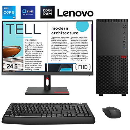 Turbox Tx6234 i5 12400 16GB DDR4 1TB NVMe 24.5 inç FHD Lenovo Kurumsal Masaüstü Ofis Hazır Sistem