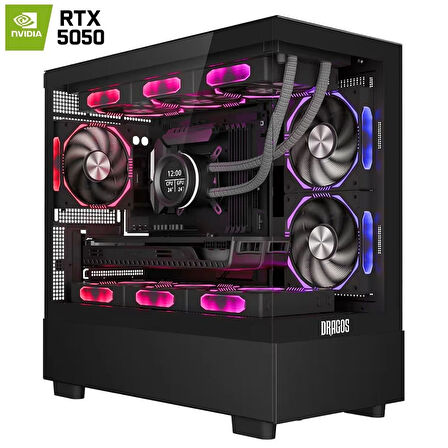Dragos DRx7516 Ryzen 7 5700X 32GB Ram 1TB M2 NVMe SSD 8GB RTX5050 Oyuncu Hazır Sistem