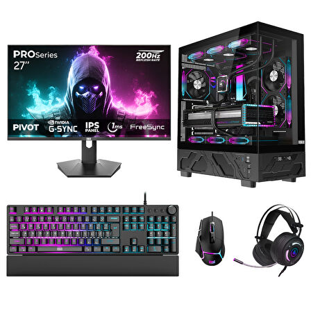 Dragos DRx7628 Ryzen 5 5600 32GB 1TB NVMe 8GB RTX5060 27 İnç 200Hz 1ms Oyuncu Hazır Sistem
