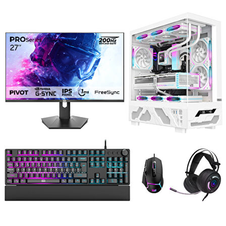 Dragos DRx7629 Ryzen 5 5600 32GB 1TB NVMe 8GB RTX5060 27 İnç 200Hz 1ms Oyuncu Hazır Sistem