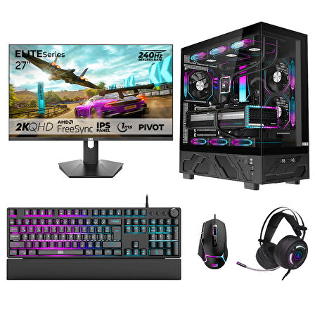 Dragos DRx7631 Ryzen 5 5600 32GB 1TB NVMe 8GB RTX5060 27 İnç 240Hz 1ms QHD Oyuncu Hazır Sistem
