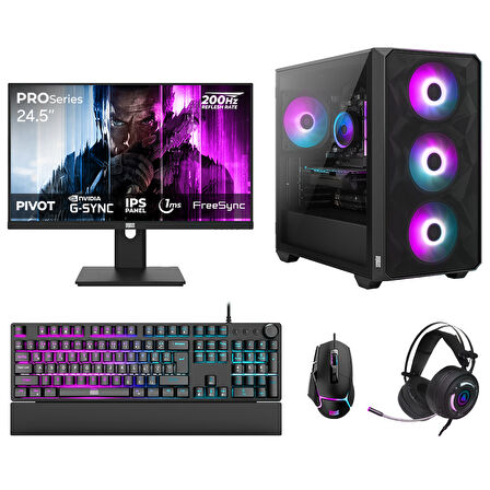 Dragos DRx7783 Ryzen 7 7800X3D 32GB DDR5 2TB 4.0 NVMe 16GB RTX5060Ti 24.5 200Hz Oyun Hazır Sistem