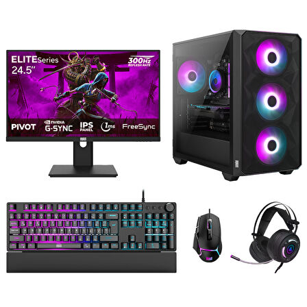 Dragos DRx7813 Ryzen 7 5700X 32GB 1TB NVMe 12GB RTX5070 24.5 300Hz Oyun Hazır Sistem