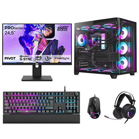 Dragos DRx7829 Ryzen 7 7700 32GB DDR5 1TB NVMe 12GB RTX5070 24.5 200Hz Oyun Hazır Sistem
