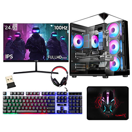 Turbox Tx6545 i7 6700 16GB DDR4 512GB NVMe RTX3050 24.5 inç 100Hz Oyun Hazır Sistem