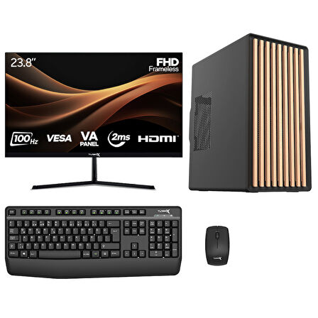 Turbox Tx7955 i5 10400 32GB DDR4 Ram 512GB SSD 23.8 inç Monitör Masaüstü Ofis Hazır Sistem
