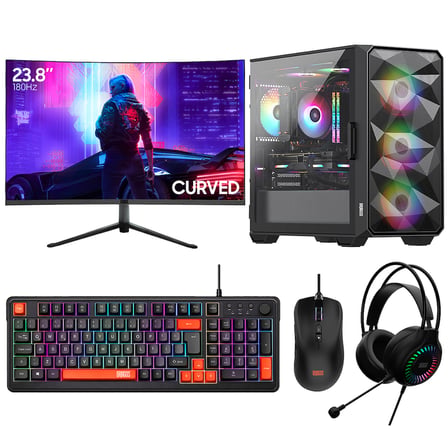 Dragos DRx1011 Ryzen 7 5700X 16GB 512GB NVMe SSD 8GB RTX5060 23.8 FHD 180Hz Curved Oyuncu Oem Paket