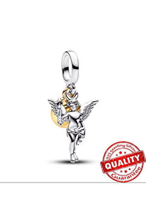Aşk Tanrısı Sallantılı Gümüş Charm