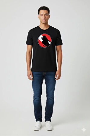 Baskılı Erkek Kadın Unisex Bisiklet Yaka Baskılı T-shirt Siyah tshirt tişört Diving Dalgıç Balıkadam