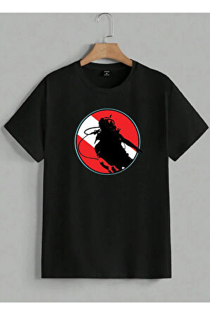 Baskılı Erkek Kadın Unisex Bisiklet Yaka Baskılı T-shirt Siyah tshirt tişört Diving Dalgıç Balıkadam