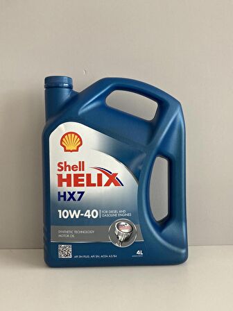 Shell Helix HX7 10W-40 Motor Yağı 4 Litre (Üretim Yılı - 2023)