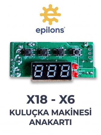 Mx-18 Mx-6 Ev Tipi Mini Kuluçka Makinesi Anakartı Dijital Göstergeli Termostat Ve Kontrol Kartı Yedek Parça