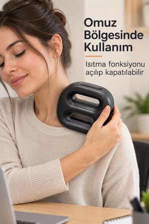 Kademeli Titreşim Ayarlı Isıtmalı Şarjlı Masaj Aleti