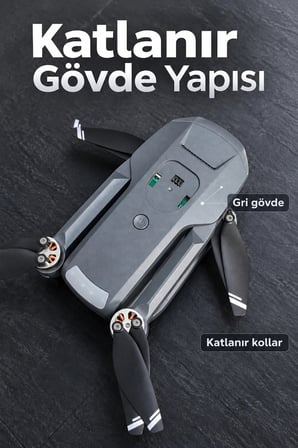 GPS Kameralı Drone Kumandadan Eve Dönüş Fonksiyonlu