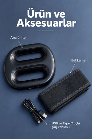 Sabit Frekans Ve Otomatik Modlu Isıtmalı Masaj Aleti