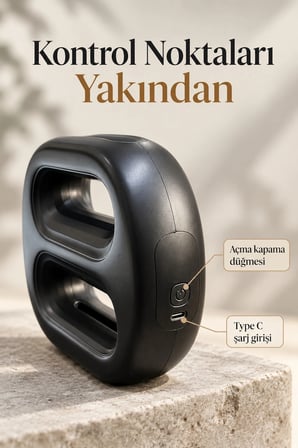 Sabit Frekans Ve Otomatik Modlu Isıtmalı Masaj Aleti