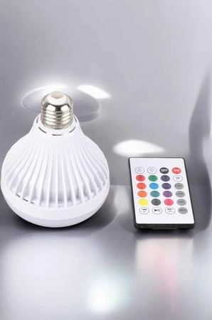 Kablosuz Bluetooth Hoparlör Led Lamba