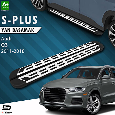 S-Dizayn Audi Q3 8U S-Plus Gri Yan Basamak 173 Cm 2011-2018 A+ Kalite