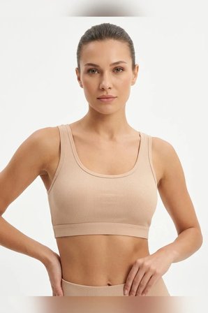 Kalın Askılı Çıkarılabilir Pedli Fitilli Pamuk Toparlayıcı Büstiyer Bralet Crop Atlet Siyah Beyaz Ten