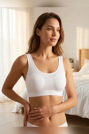 Büyük Beden Kalın Askılı Çıkarılabilir Pedli Fitilli Pamuk Büstiyer Bralet Atlet Spor Sütyen Crop Top Siyah Beyaz Ten