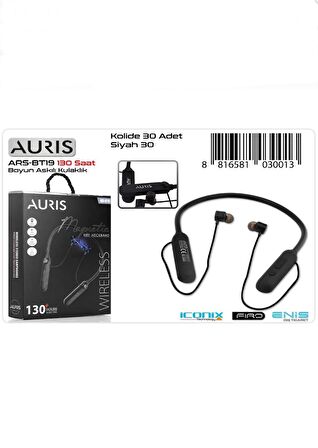 Auris 130 Saat Müzik Boyun Askılı Bluetooth Kablosuz Kulaklık