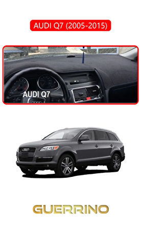 AUDI Q7 (2005-2015)TORPİDO KORUMA HALISI KIRMIZI KENAR