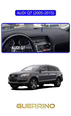 AUDI Q7 (2005-2015)TORPİDO KORUMA HALISI MAVİ KENAR
