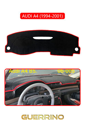 AUDI А4 (1994-2001)TORPİDO KORUMA HALISI KIRMIZI KENAR