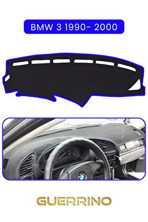 BMW 3 1990-2000TORPİDO KORUMA HALISI MAVİ KENAR