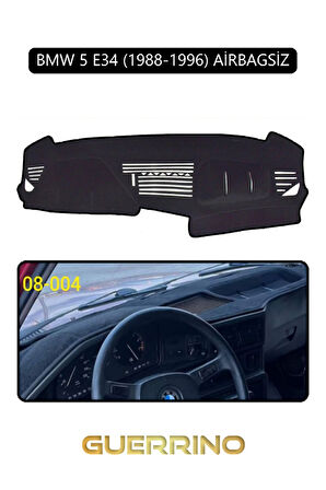 BMW 5 E34 1988-1996 AİRBAGSİZTORPİDO KORUMA HALISI SİYAH KENAR