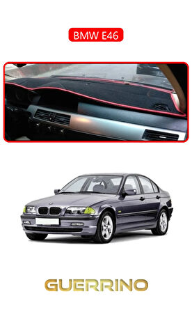 BMW E46TORPİDO KORUMA HALISI KIRMIZI KENAR