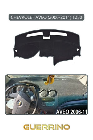 CHEVROLET AVEO 2006-2011 T250TORPİDO KORUMA HALISI GRİ KENAR