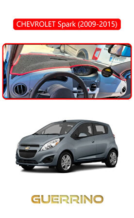 CHEVROLET Spark (2009-2015), Ravon R2,TORPİDO KORUMA HALISI KIRMIZI KENAR