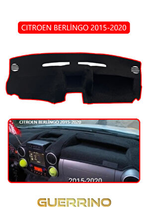 CITROEN BERLİNGO 2015-2020TORPİDO KORUMA HALISI KIRMIZI KENAR