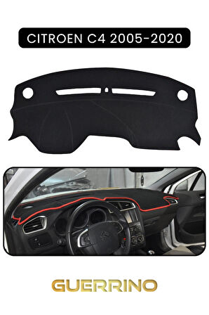 CITROEN C4 2005-2020TORPİDO KORUMA HALISI SİYAH KENAR
