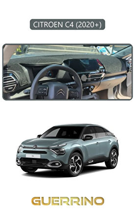 CITROEN C4 2020+TORPİDO KORUMA HALISI GRİ KENAR
