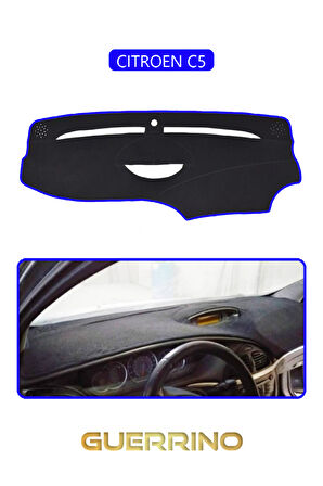 CITROEN C5TORPİDO KORUMA HALISI MAVİ KENAR