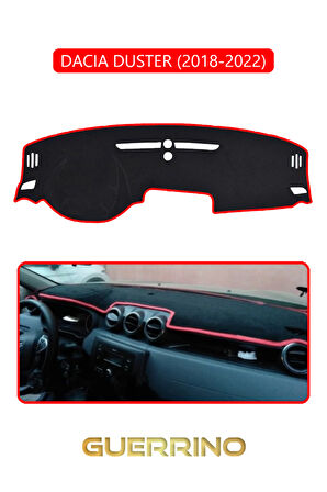 DACIA DUSTER 2018-2022TORPİDO KORUMA HALISI KIRMIZI KENAR