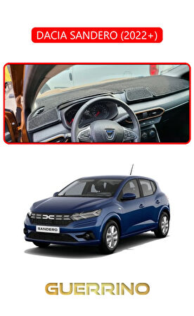 DACIA SANDERO 2022+ TORPİDO KORUMA HALISI KIRMIZI KENAR
