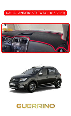 DACIA SANDERO STEPWAY 2015-2021TORPİDO KORUMA HALISI KIRMIZI KENAR