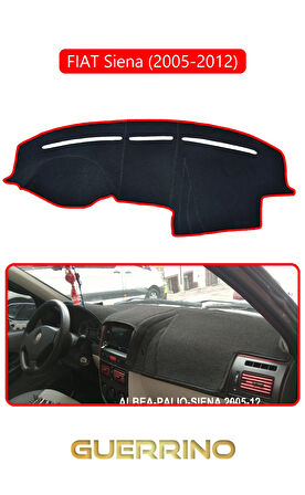 FIAT Siena 2005-2012 Modellerine UygunTORPİDO KORUMA HALISI KIRMIZI KENAR