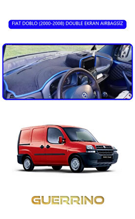 FIAT DOBLO 2000-2008 DOUBLE EKRANTORPİDO KORUMA HALISI MAVİ KENAR