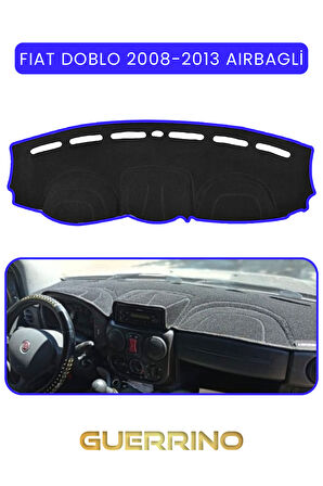 FIAT Doblo 2008-2013  Modellerine Uygun AirbagTORPİDO KORUMA HALISI MAVİ KENAR