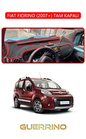 FIAT FIORINO 2007+ TAM KAPALITORPİDO KORUMA HALISI KIRMIZI KENAR